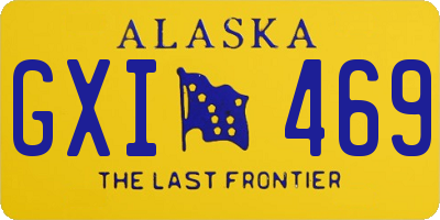 AK license plate GXI469
