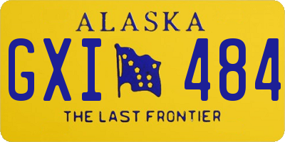 AK license plate GXI484