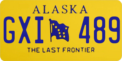 AK license plate GXI489
