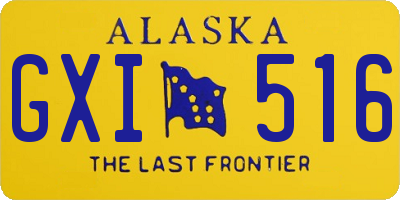 AK license plate GXI516