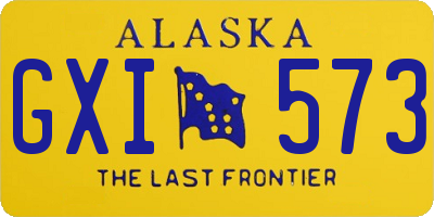 AK license plate GXI573