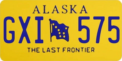 AK license plate GXI575