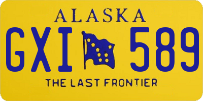 AK license plate GXI589