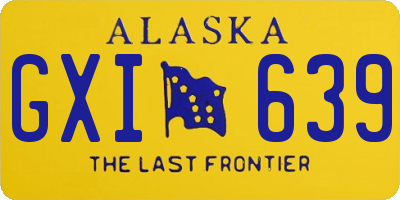 AK license plate GXI639