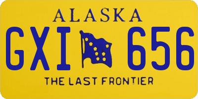 AK license plate GXI656