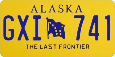 AK license plate GXI741