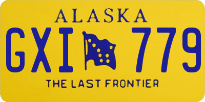 AK license plate GXI779