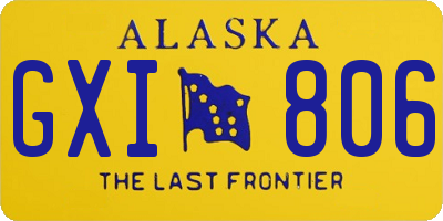 AK license plate GXI806