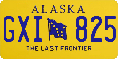 AK license plate GXI825