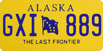 AK license plate GXI889