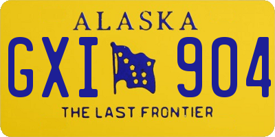 AK license plate GXI904