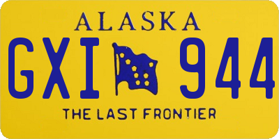 AK license plate GXI944