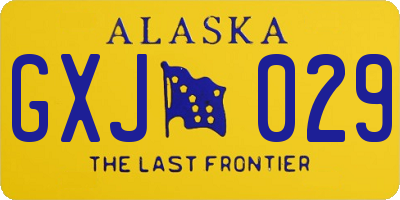 AK license plate GXJ029