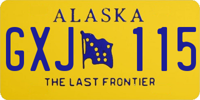 AK license plate GXJ115