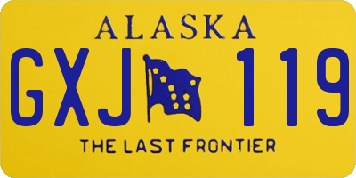 AK license plate GXJ119