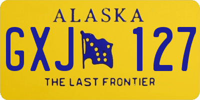 AK license plate GXJ127