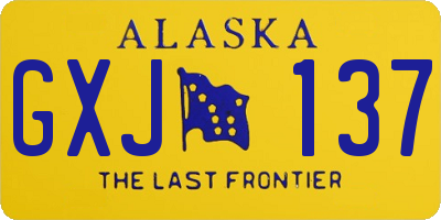 AK license plate GXJ137