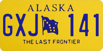 AK license plate GXJ141