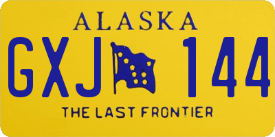 AK license plate GXJ144