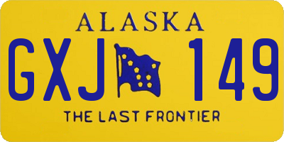 AK license plate GXJ149