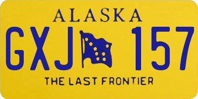 AK license plate GXJ157