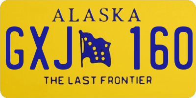 AK license plate GXJ160