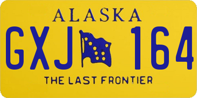 AK license plate GXJ164