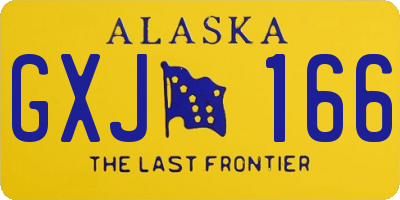 AK license plate GXJ166