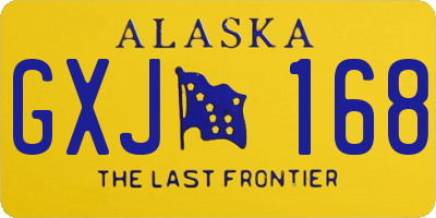 AK license plate GXJ168