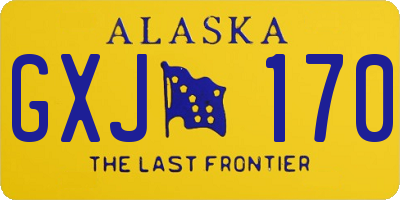 AK license plate GXJ170