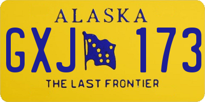 AK license plate GXJ173