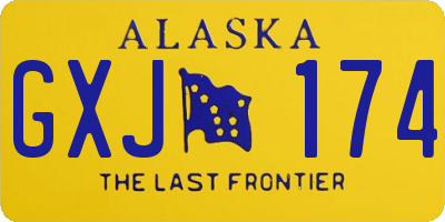AK license plate GXJ174
