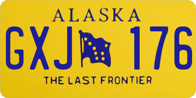 AK license plate GXJ176