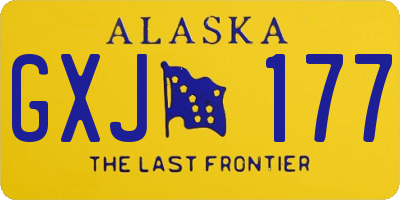 AK license plate GXJ177