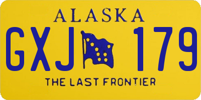 AK license plate GXJ179