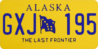 AK license plate GXJ195