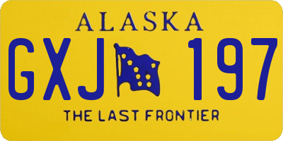 AK license plate GXJ197