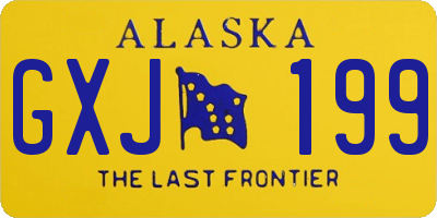 AK license plate GXJ199