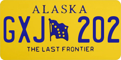 AK license plate GXJ202