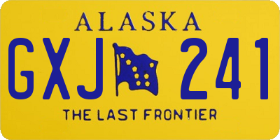 AK license plate GXJ241