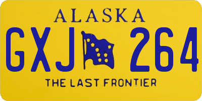 AK license plate GXJ264