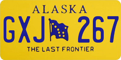 AK license plate GXJ267