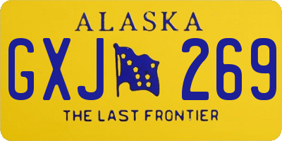 AK license plate GXJ269
