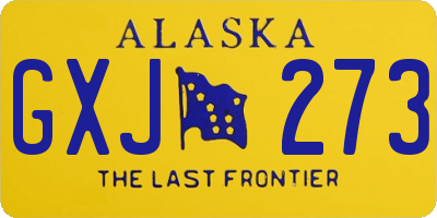 AK license plate GXJ273