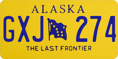 AK license plate GXJ274