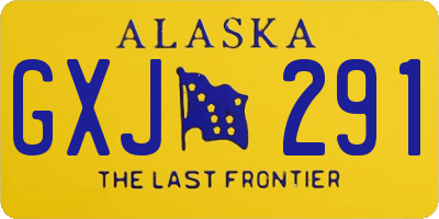 AK license plate GXJ291