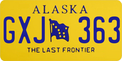 AK license plate GXJ363