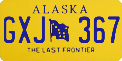 AK license plate GXJ367
