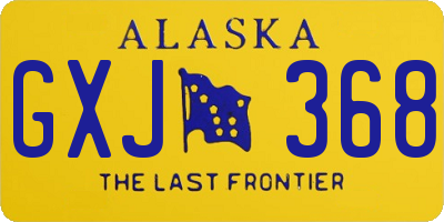 AK license plate GXJ368