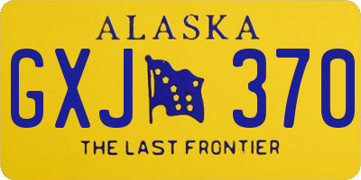 AK license plate GXJ370